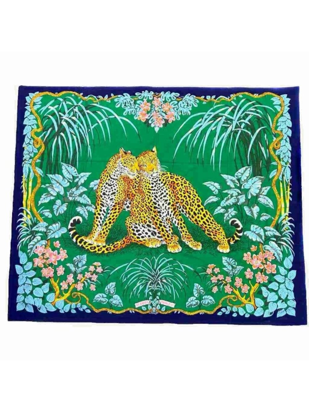 Hermes Jungle Love Rug Sheet Mat Leopard Print Animal Large Multicolor